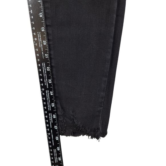 Judy Blue Jeans 15/32 Skinny Distressed Goth Grunge High Rise Casual Frayed Hem - Picture 5 of 8